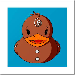 Gingerbread Rubber Duck Posters and Art